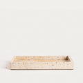 Dekoratives Tablett / Tray - Aus beigem Marmor