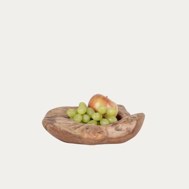 Schale aus Holz als Tisch Deko