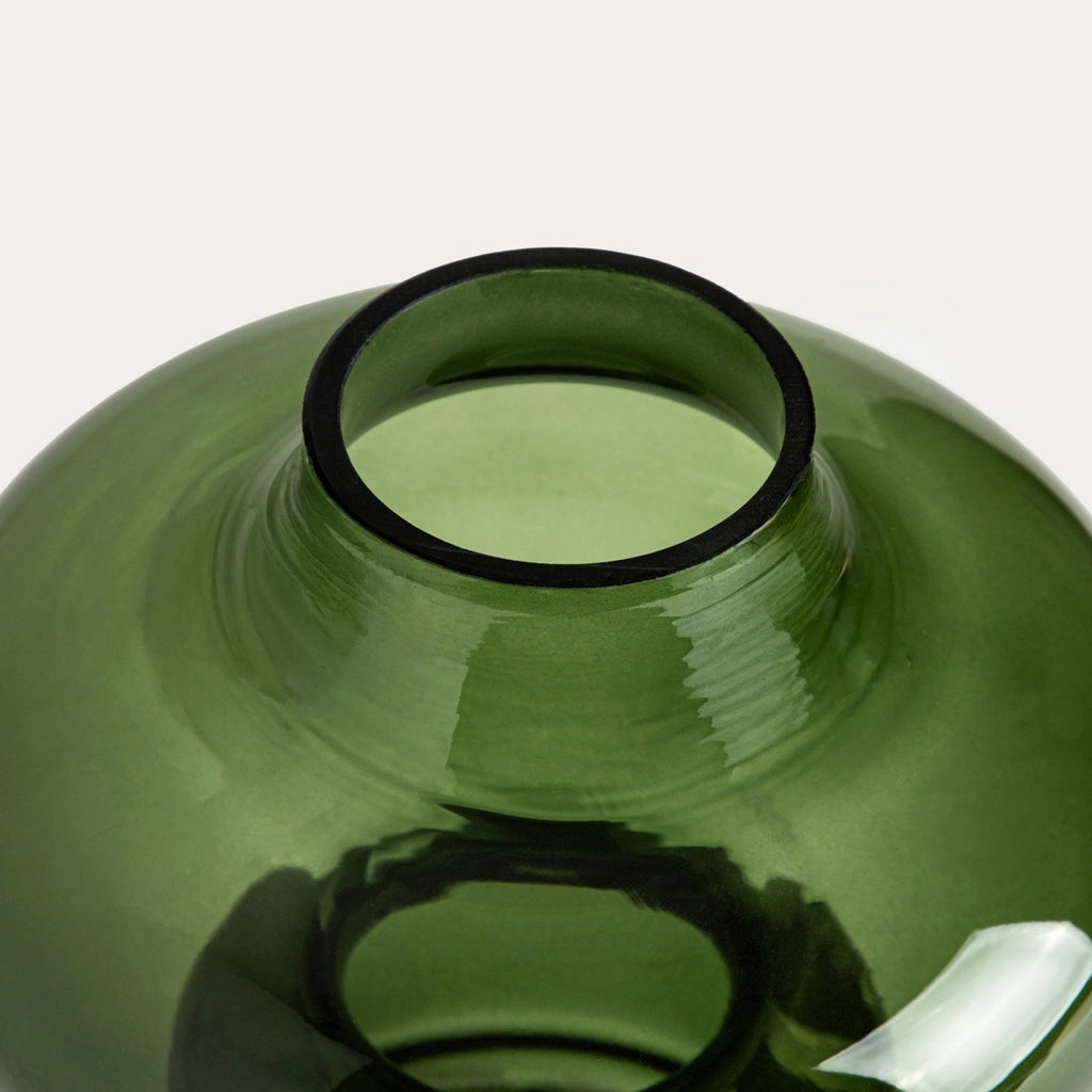 Grüne Vase mit schöner form