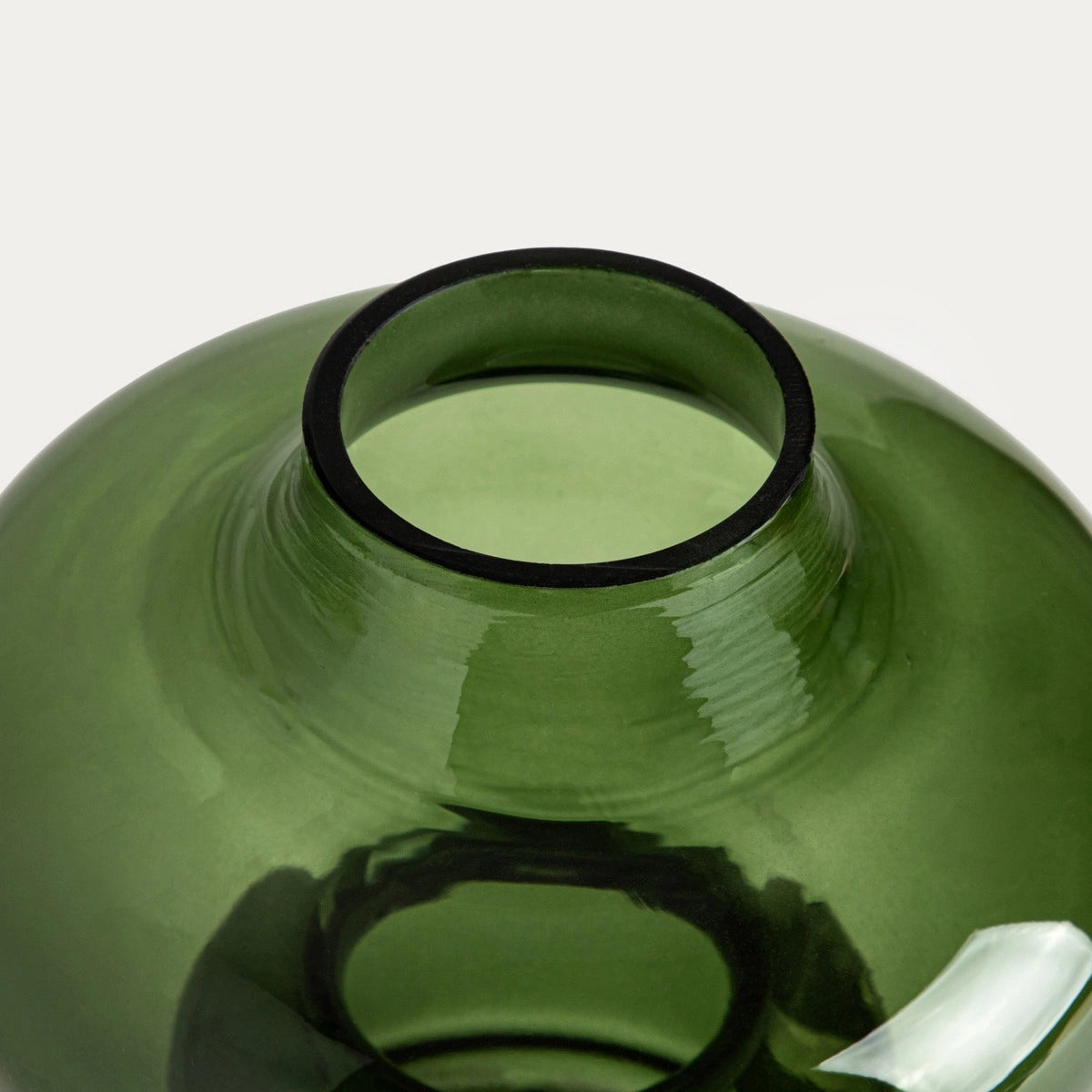 Grüne Vase mit schöner form
